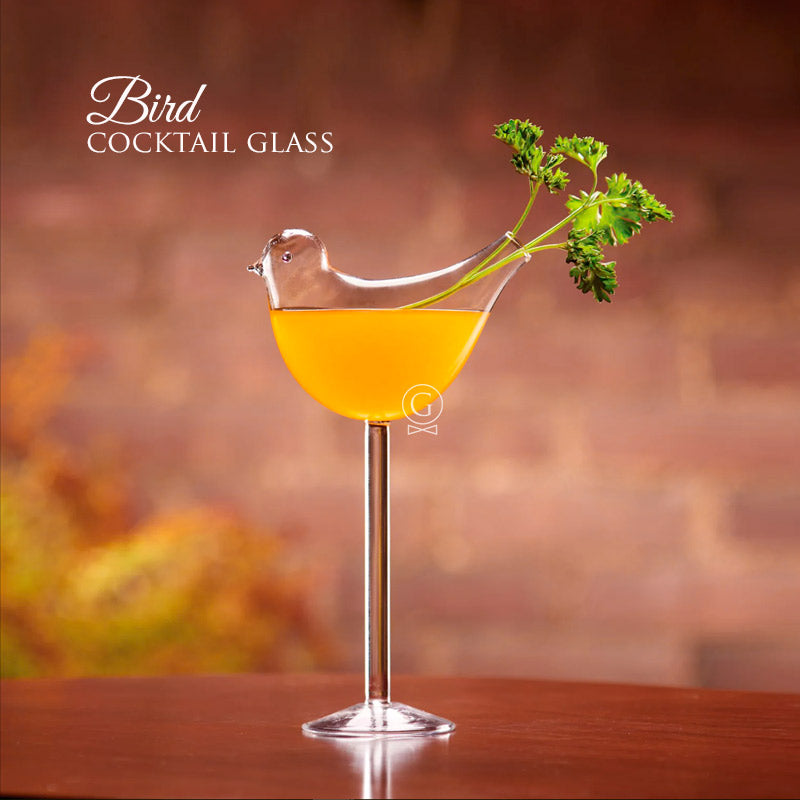 Personalized If You're a Bird I'm a Bird Cocktail Glass, Design: BIRDS -  Everything Etched