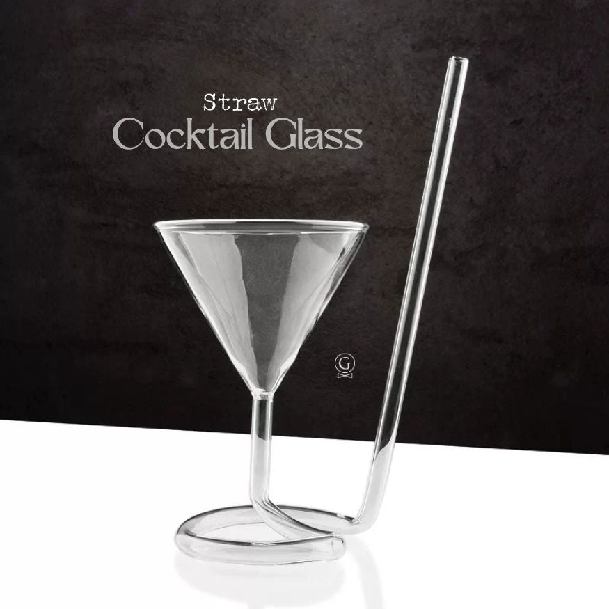 Straw Cocktail Glass