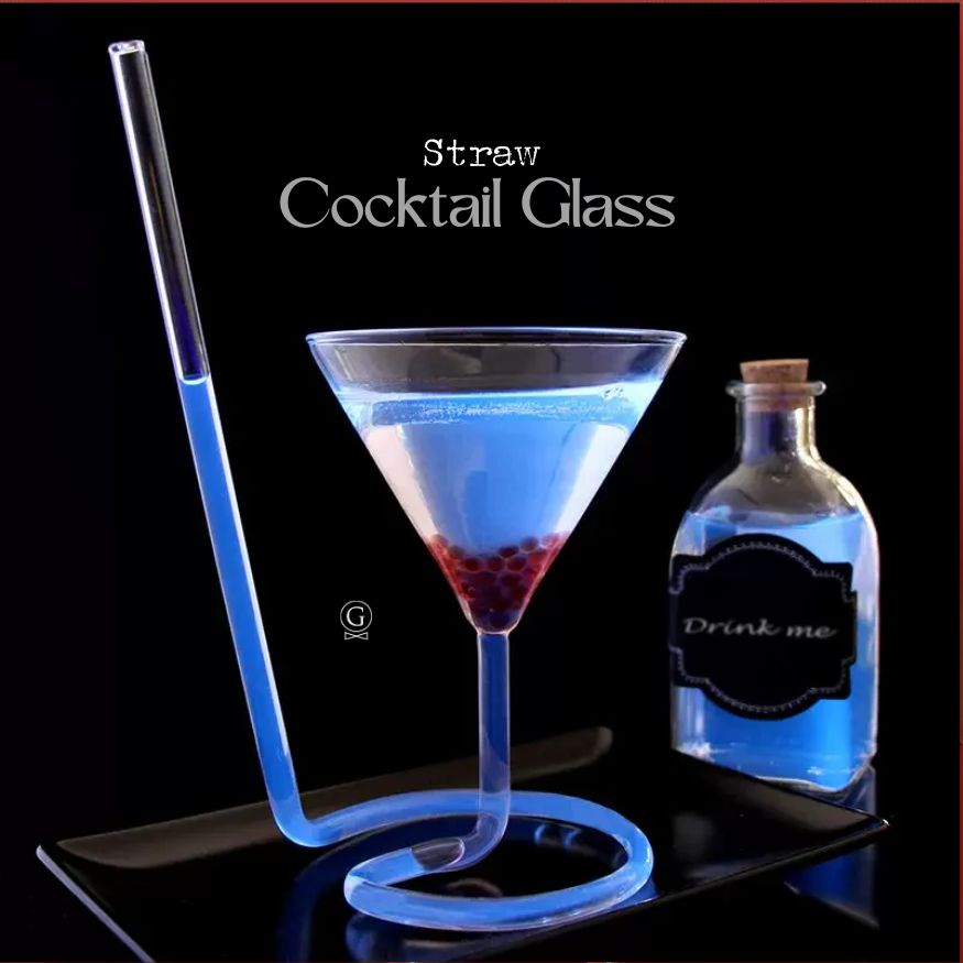 Straw Cocktail Glass