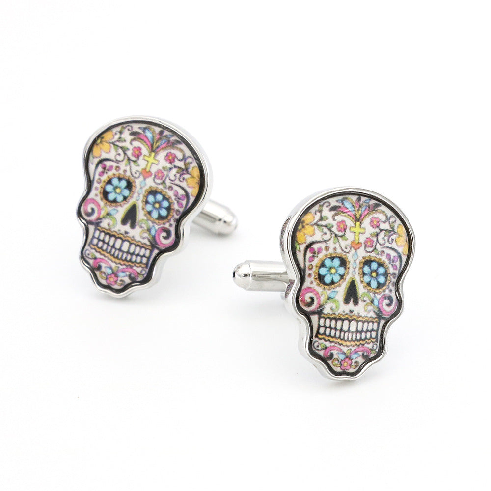 Xkull cufflinks - Golden Age Bartending