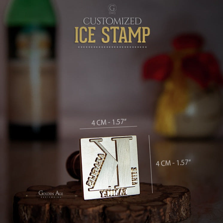 Custom Ice Stamp Ice Brander | Ice Cube Stamp | Ice Stamp Personalized |  Ice Branding Stamp | Monogram Ice Stamp | Cocktail Ice Stamp | Bar Stamps  (1)