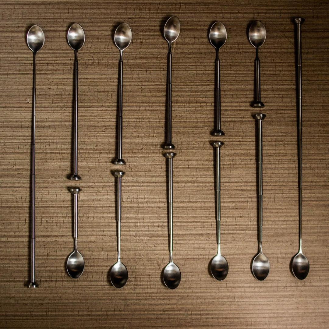 10 x Bar Spoons TELESCOPIC - Golden Age Bartending