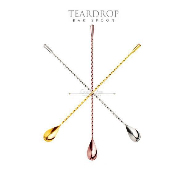 Teardrop Bar Spoons - Golden Age Bartending