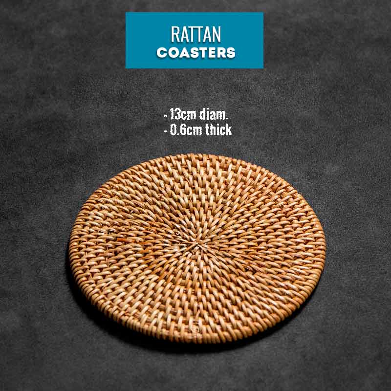 Rattan Coasters - Golden Age Bartending