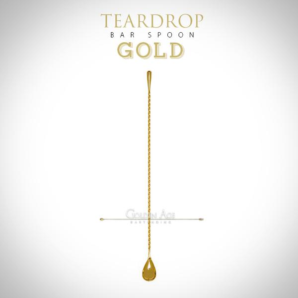 Teardrop Bar Spoons - Golden Age Bartending